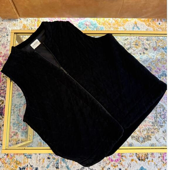 Chico’s Travelers Black Quilted Stretch Womens Vest size 3 / XL - Picture 3 of 5